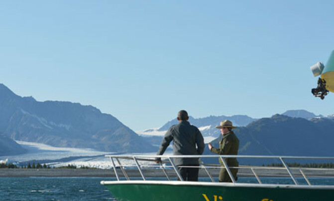 Obama tours glacier to highlight march of climate change Obama tours glacier to highlight march of climate change