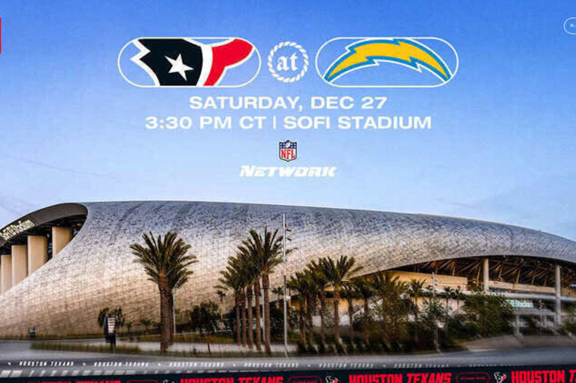 Week 17 Gameday Update: Texans at Chargers
