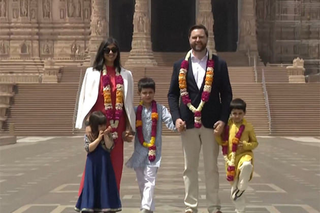 In first stop during India visit, US Vice-President JD Vance, wife Usha visit Akshardham Temple