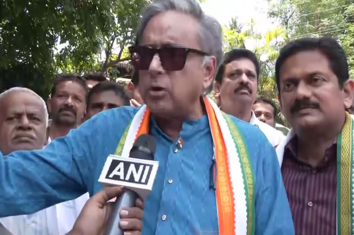 Kerala polls: Sumesh Achuthan will become voice of people, says Congress MP Tharoor in Chittoor