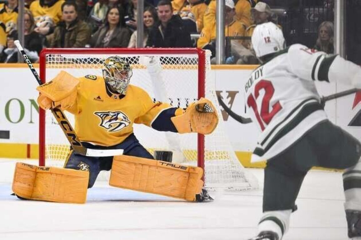 Matt Boldy nets hat trick in frenetic first as Wild outlast Predators