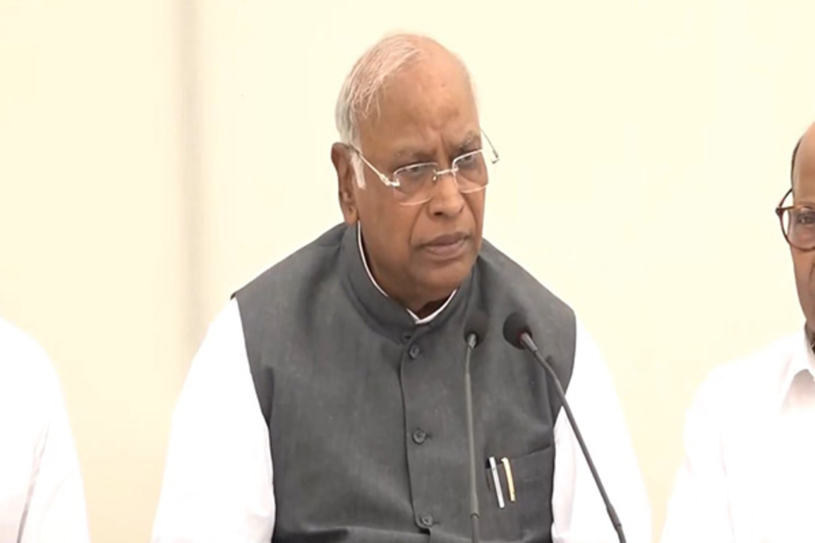 "Huge achievement of democracy," says Kharge after oppn collectively nominates Sudershan Reddy for VP elections