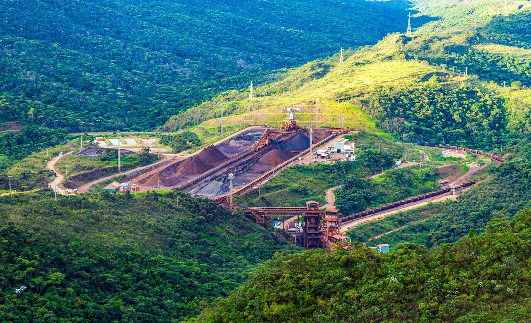 Iron ore mining in Minas Gerais, Brazil