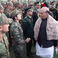 Army Day: Defence Minister Rajnath Singh interacts with troops in Jaipur, hails Operation Sindoor