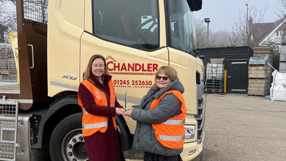 MP for Chelmsford visits Chandler Material Supplies 
