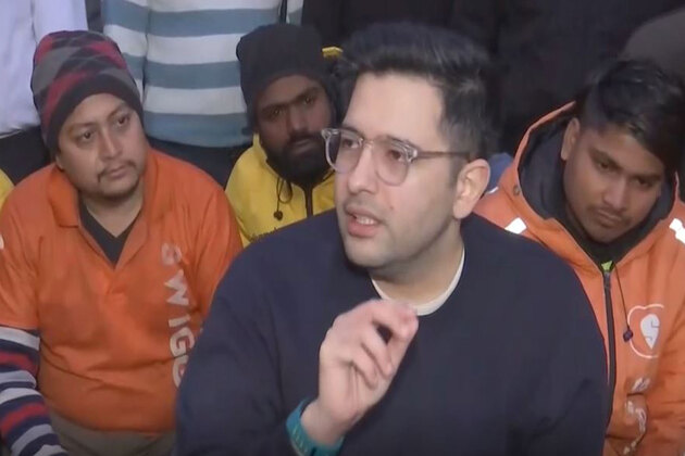 Raghav Chadha meets gig workers, hails removal of '10-minute delivery' branding