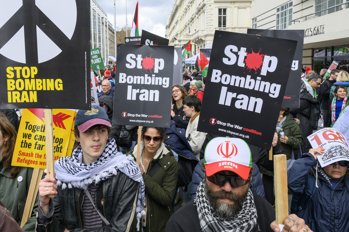 BRITAIN-LONDON-U.S. AND ISRAELI STRIKES ON IRAN-PROTEST