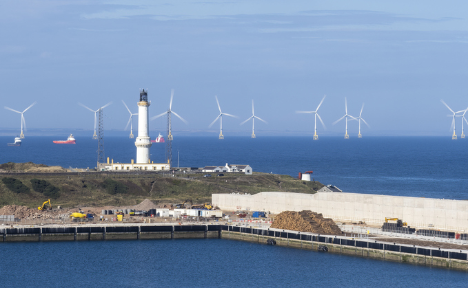 Wind turbines in Aberdeen Bay, Scotland | Credit: iStock