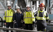From l-r: Bjorn Jonsson (ABB), Jenny Greberg (LKAB), Peter Terwiesch (ABB), Jan Mostrom (ABB)