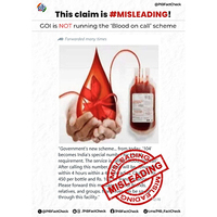 PIB Fact Check debunks claim on pan-India 'Blood on Call' helpline number 104