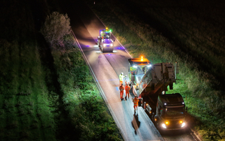 'Recycled road' resurfacing project paves way to zero carbon highways