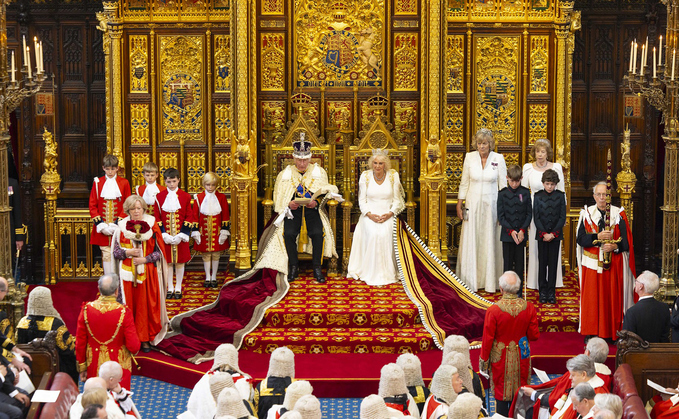 The King warned the UK was working within 'a dangerous and volatile' world, highlighting the conflict in the Middle East as the latest example of this. Copyright: House of Lords 2024