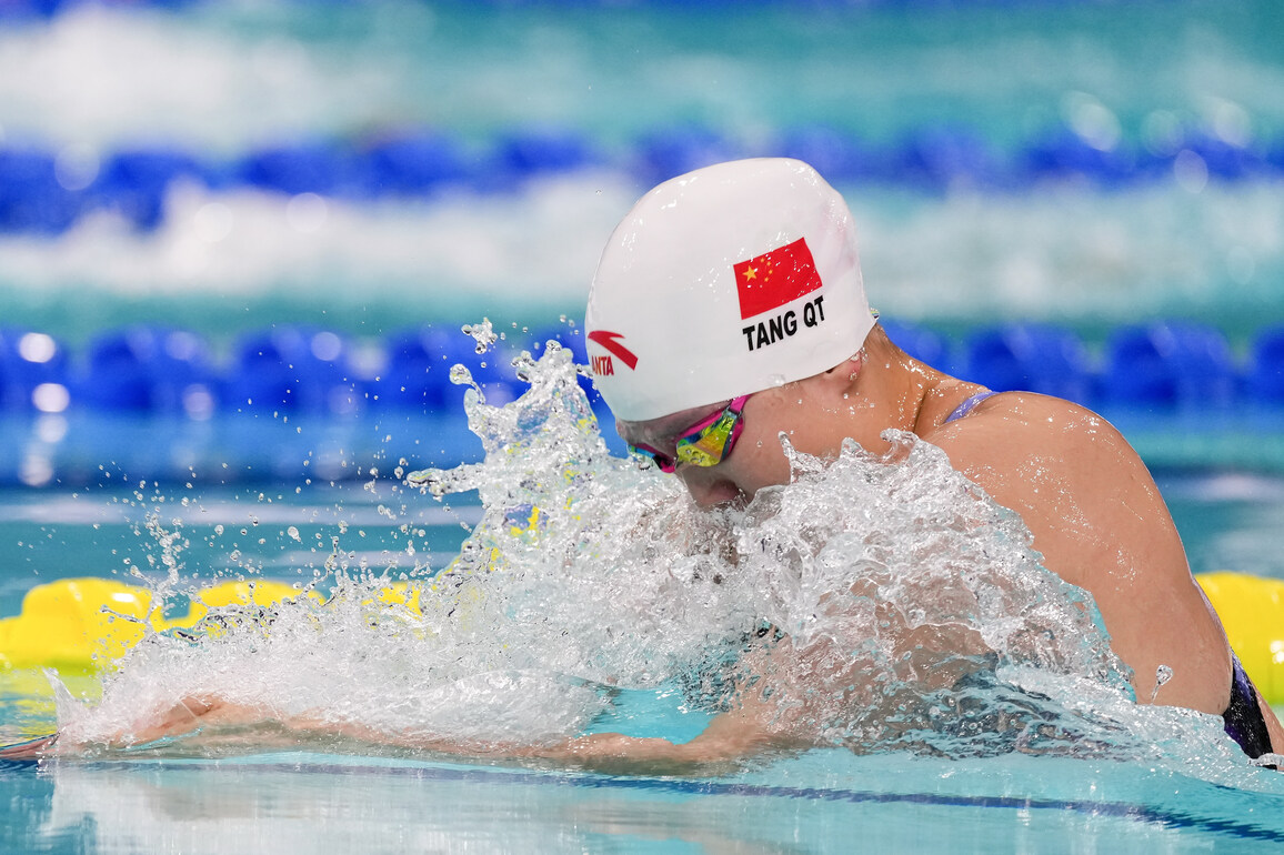 (SP)CHINA-15TH NATIONAL GAMES-SWIMMING-WOMEN'S 100M BREASTSTROKE-SEMIFINAL (CN)
