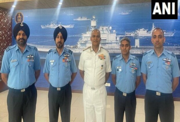 Navy chief meets air force pilots who flew 10 hrs continuously for anti-piracy mission in Indian Ocean