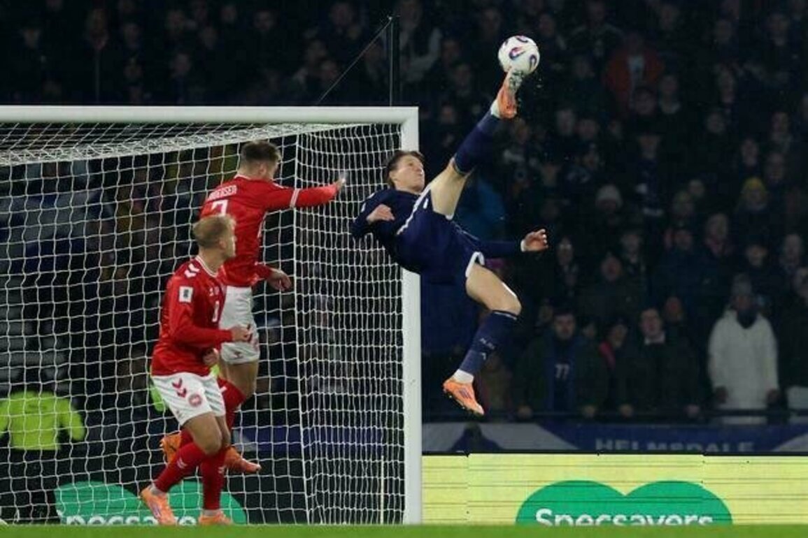 Scott McTominay's bicycle kick helps Scotland secure World Cup spot