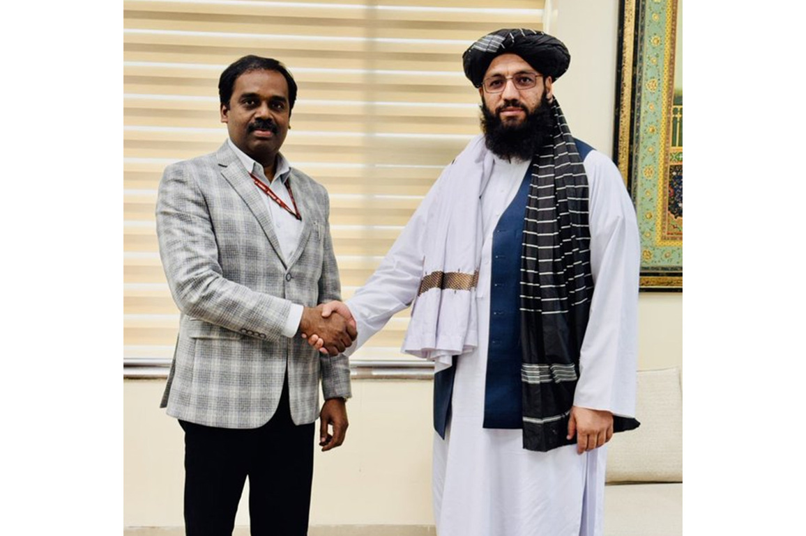 Afghan Embassy Charge d'Affaires Noor Ahmad Noor meets MEA Joint Secretary in New Delhi