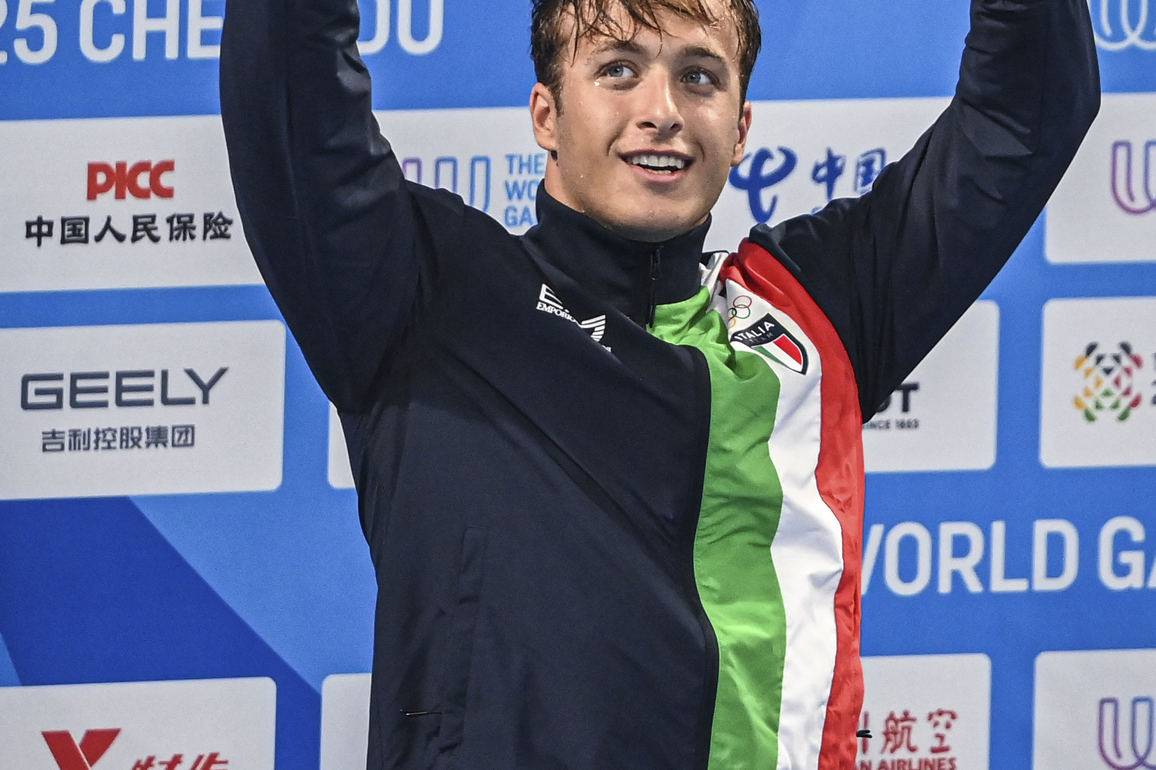 (SP)CHINA-CHENGDU-THE WORLD GAMES 2025-LIFE SAVING-MEN'S 100M MANIKIN TOW WITH FINS-FINAL (CN)