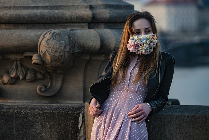 woman wearing a face mask stands on the harles ridge on arch 28 2020 in rague where most activities slowed down or came to a halt due to the spread of the novel coronavirus 19 hoto by ichal izek
