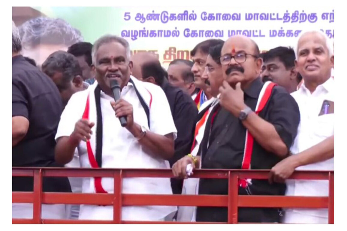 Tamil Nadu: Controversy erupts over AIADMK MLA Amman Arjunan's remarks at Coimbatore protest