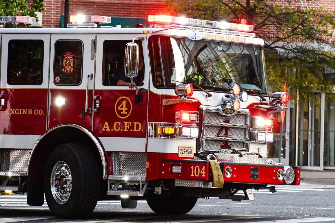 ACPD- Arlington man threw rock at fire truck