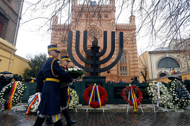 ROMANIA-BUCHAREST-HOLOCAUST REMEMBRANCE DAY-MEMORIAL