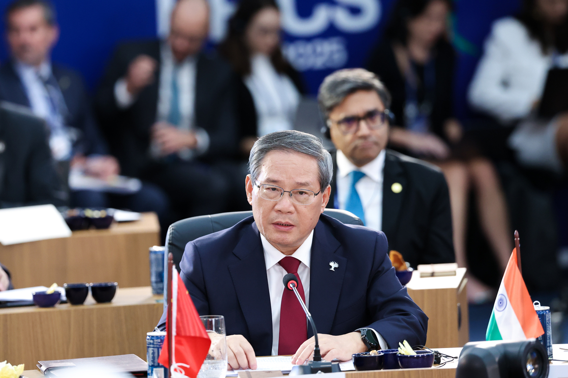 BRAZIL-RIO DE JANEIRO-CHINA-LI QIANG-17TH BRICS SUMMIT-PLENARY SESSION