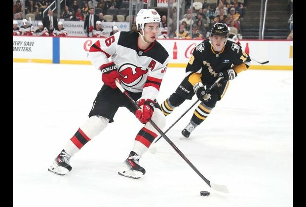 Jack Hughes tallies twice, Devils get past Pens in shootout