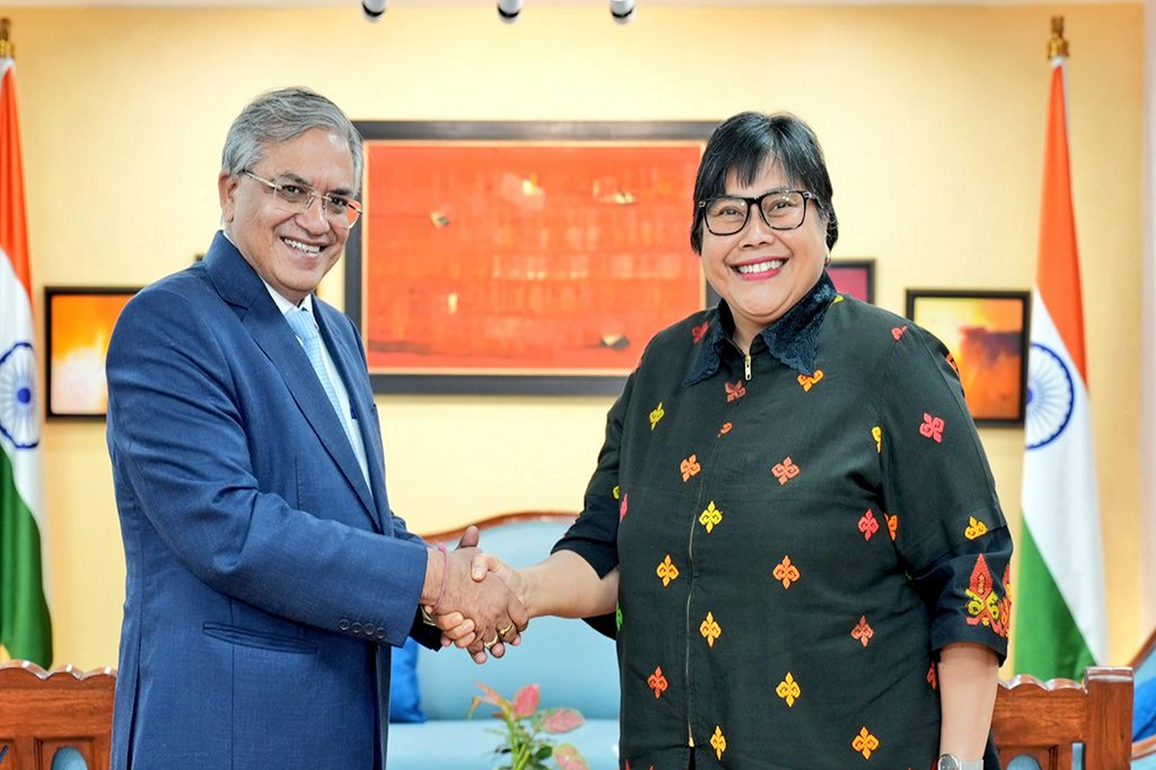 CEC Gyanesh Kumar meets Indonesian Ambassador Ina H. Krisnamurthi