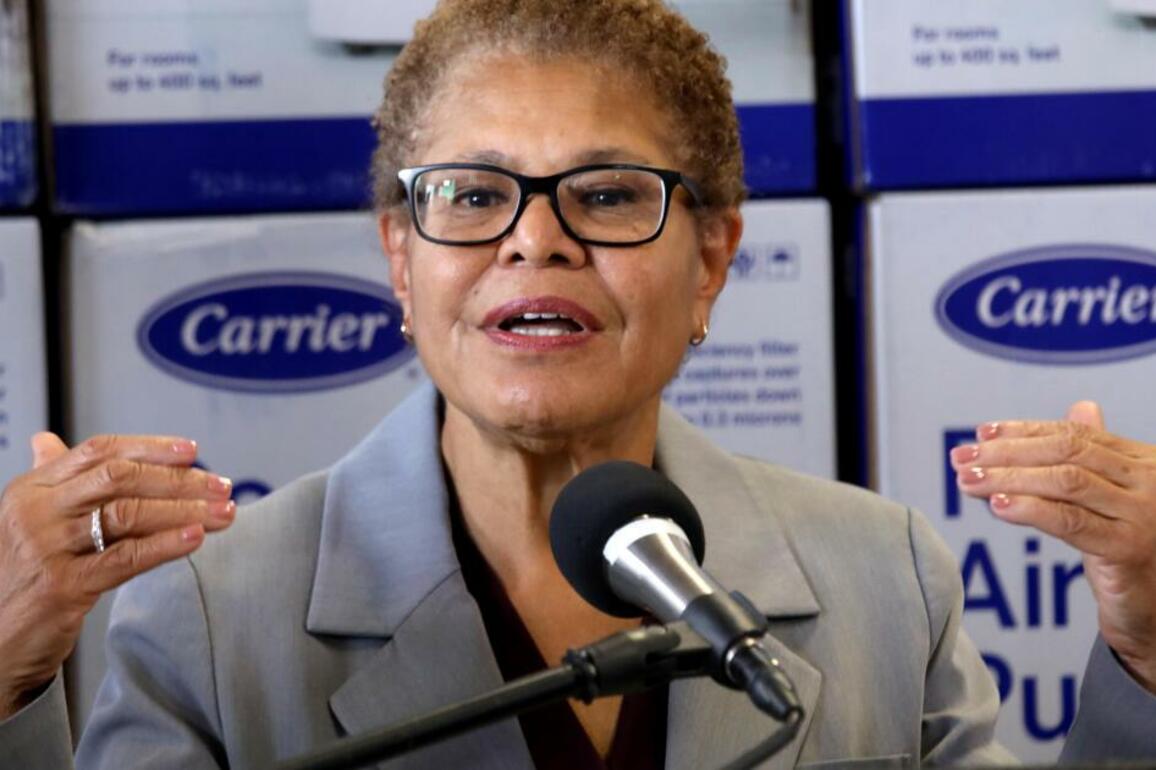 Mayor Karen Bass' unfavorable ratings spiked following fires, survey shows