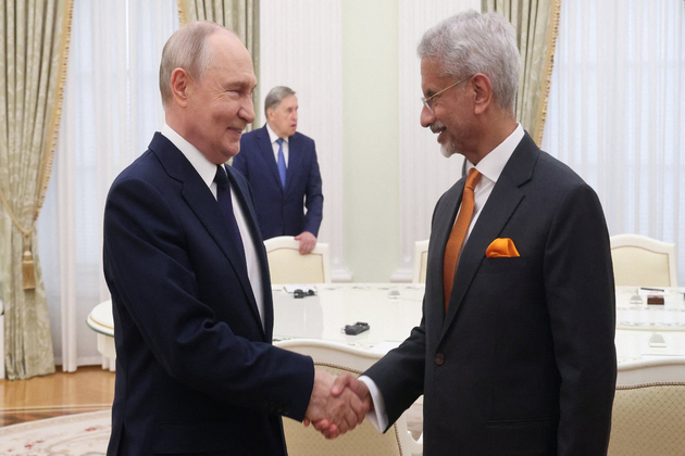 EAM Jaishankar meets Russian President Putin as part of his two-day official visit to Moscow