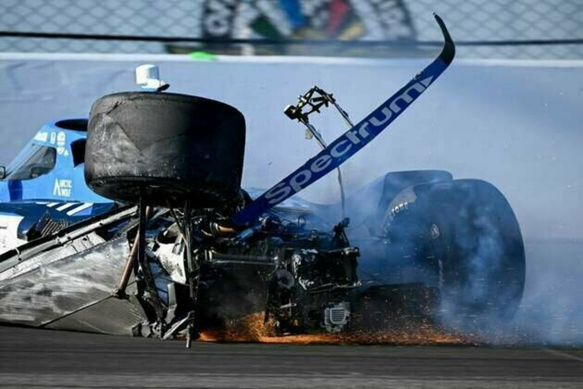 Marcus Armstrong, Colton Herta crash in Indy qualifying, avoid injury