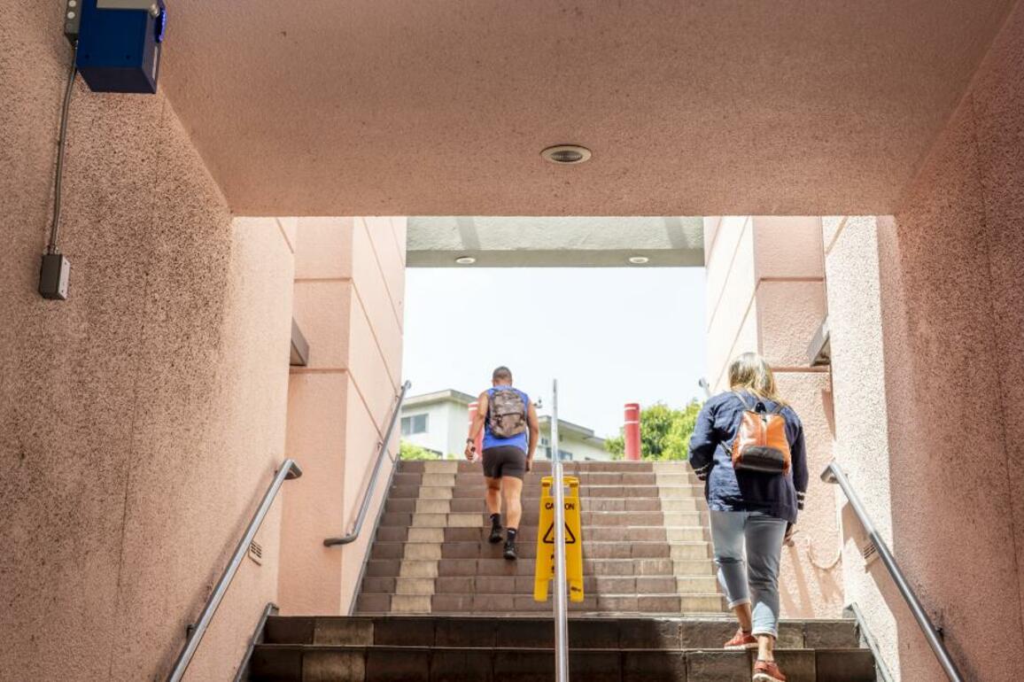 West Hollywood shopping center installs device to discourage camping