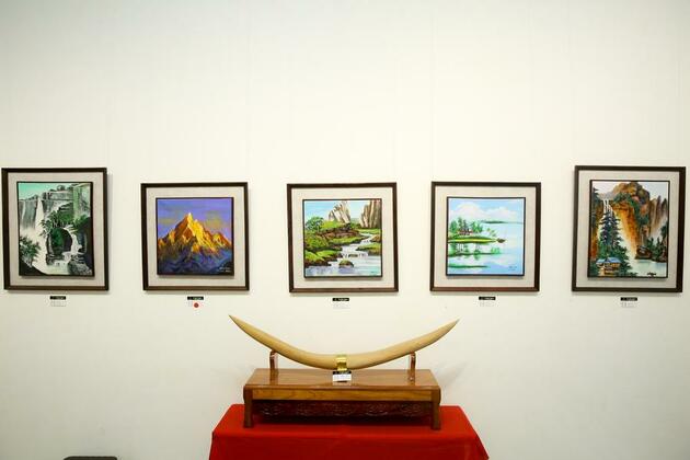 Art exhibition celebrates 75 years of China-Myanmar diplomatic ties through brush, ink