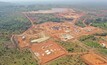  An aerial view of the project's construction activities