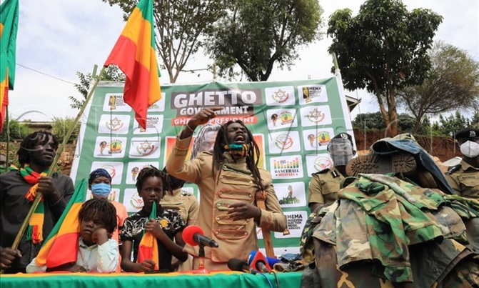 Buchaman hands over military uniforms, introduces ghetto attire Buchaman hands over military uniforms, introduces ghetto attire