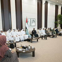 Khaled bin Mohamed bin Zayed receives delegation from Family Business Council - Gulf