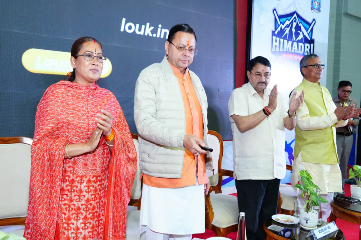 Uttarakhand CM participates in first anniversary celebration of Himadri Ice Rink in Dehradun
