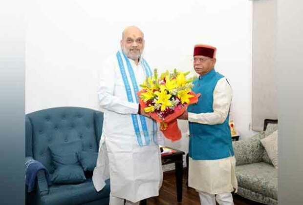 Himachal Governor Shiv Pratap Shukla meets Home Minister Amit Shah