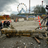 CANADA-VANCOUVER-WWI-FIELD ARTILLERY PIECE-UNCOVERED