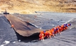 Geosynthetic installation at a site. 