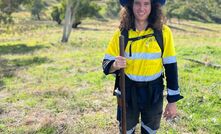 An Earth AI team member on the ground at Cundumbul.