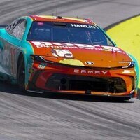 Denny Hamlin edges William Byron to win pole at Matinsville