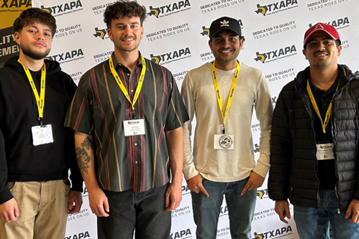 U of A Civil Engineering Students Achieve Top Results at 2025 TXAPA Asphalt Road-Eo