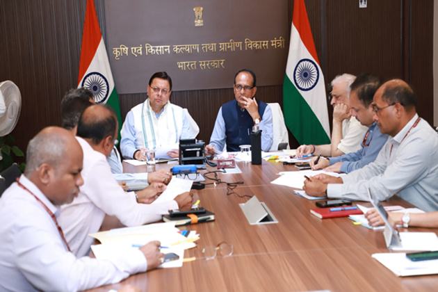 Uttarakhand CM Dhami meets Union Minister Shivraj Chouhan, discusses implementation of agricultural schemes in state