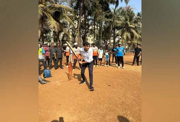 Former UK PM Rishi Sunak plays cricket in Mumbai