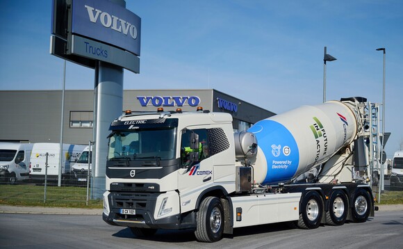 In the mix: Volvo Trucks and Cemex debut electric concrete mixer