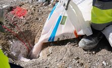 Low-carbon AN being loaded into a blast hole at the Canteras de Santullán quarry in Spain. Photo: Orica