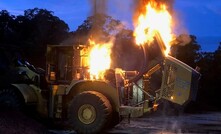  The fire was localised to the air filter area of the dozer.