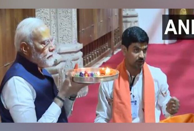 PM Modi visits Beyt Dwarka temple, to inaugurate 'Sudarshan Setu' in Gujarat