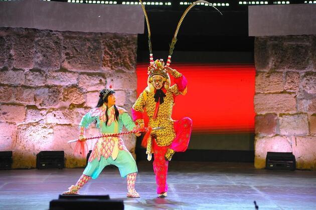 Rendezvous with Peking Opera at ancient theatre of Carthage in Tunisia
